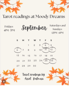 Tarot Schedule September