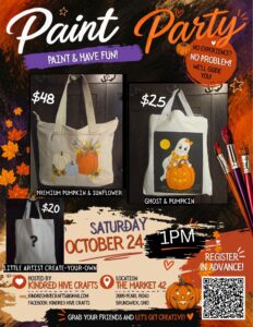 Paint Your Own Tote Market 42 Oct